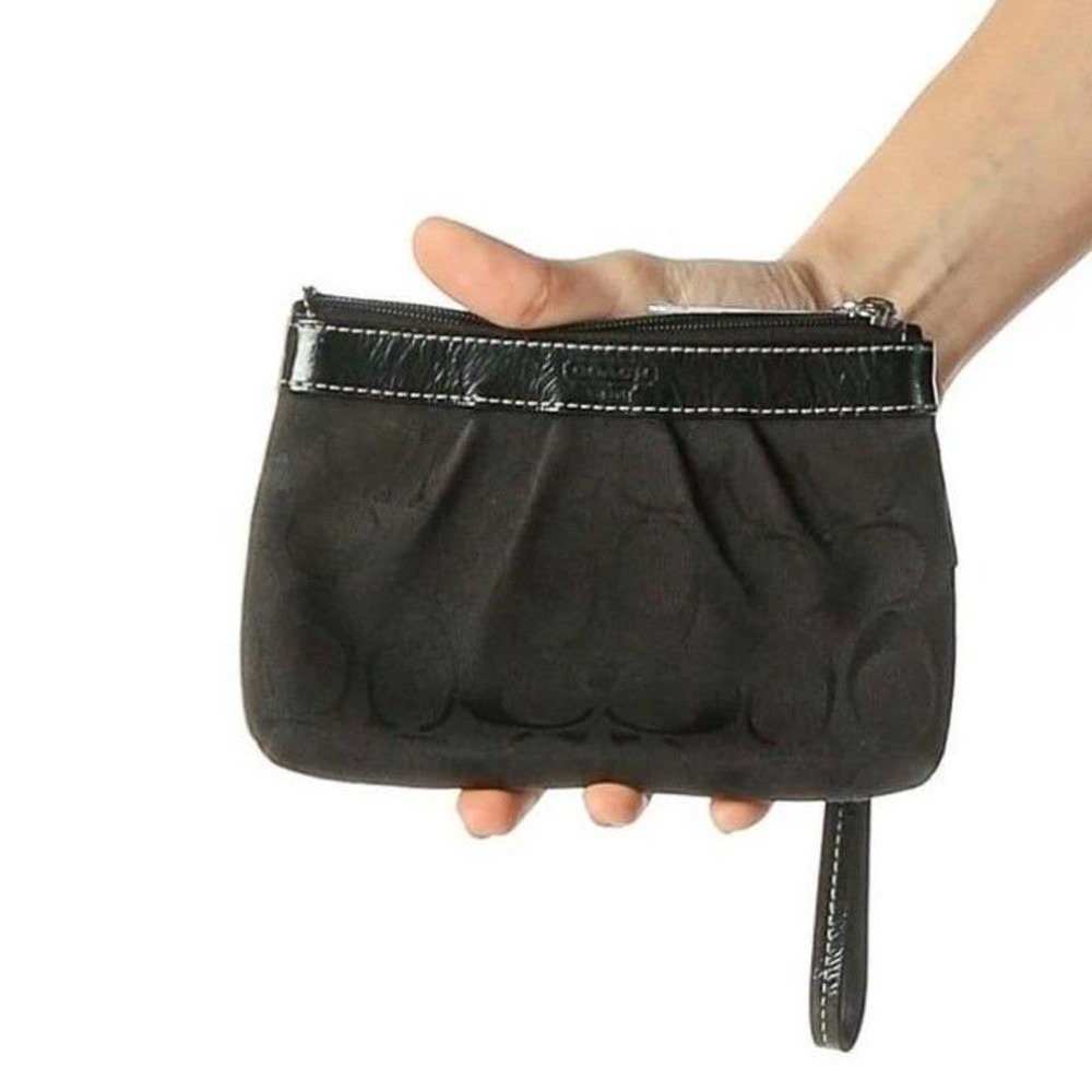 Coach Bundle Signature Tote + Leather Baguette + Wristlets Y2K Set - Picture 4 of 11